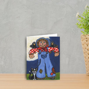 Happy Autumn Scarecrow Card