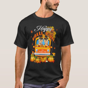 Happy Autumn Y'all Fall Yorkshire Terriers On Truc T-Shirt