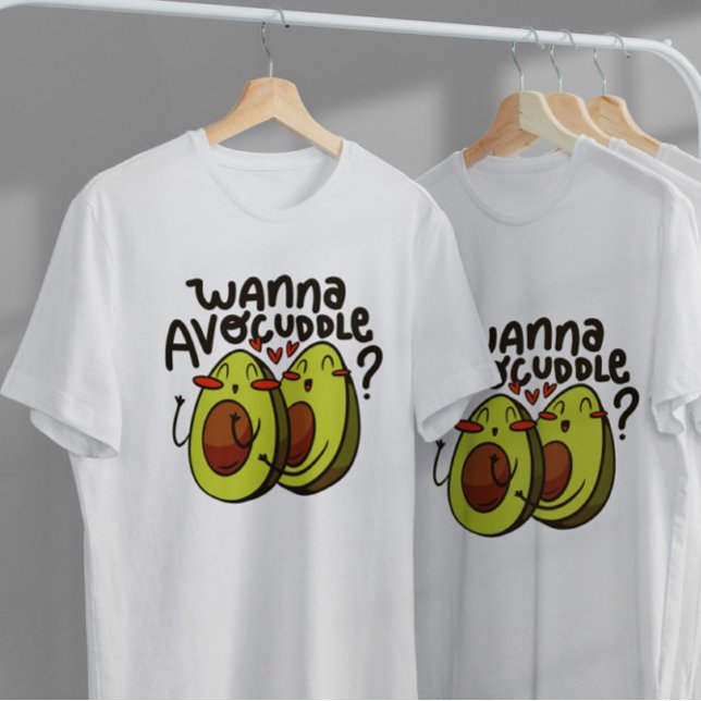 Happy Avocado Cartoon Food  T-Shirt (Creator Uploaded)
