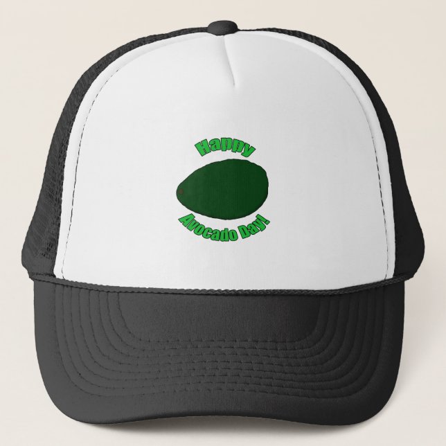 Happy Avocado Day! Trucker Hat (Front)