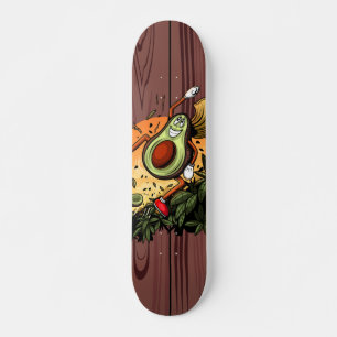 Happy Avocado Skateboard