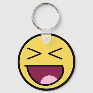 Happy Awesome Face Keychain
