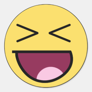 Happy Awesome Sticker Visage