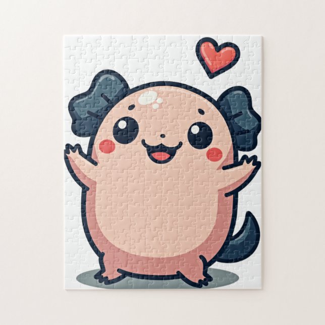 Happy Axolotl Jigsaw Puzzle (Vertical)