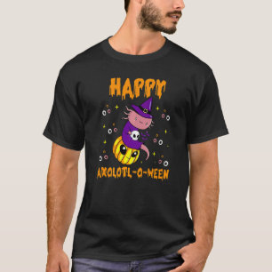 Happy Axolotl O Ween Cute Halloween Axolotl Hallow T-Shirt