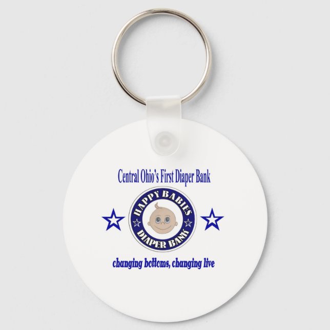 Happy Babies Diaper Bank Keychain (Front)