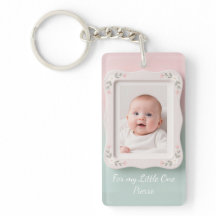 Happy Baby Floral Pink Green Frame