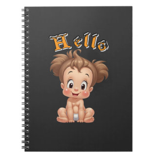 happy baby joy, and happiness. notebook