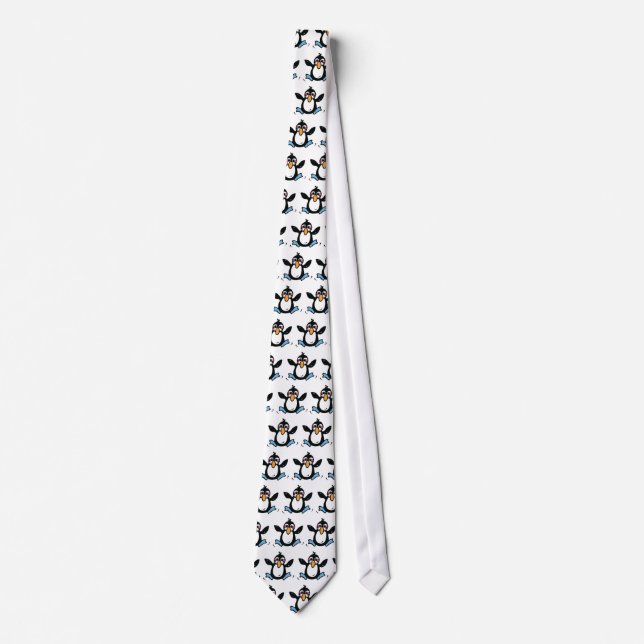 happy baby penguin tie (Front)