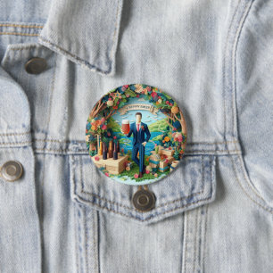 Happy Bachelor Party Celebrations 3 Inch Round Button