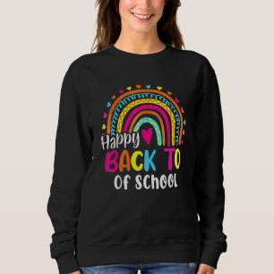 Happy Back To Of School Colourful Rainbow Heart Gi Sweatshirt