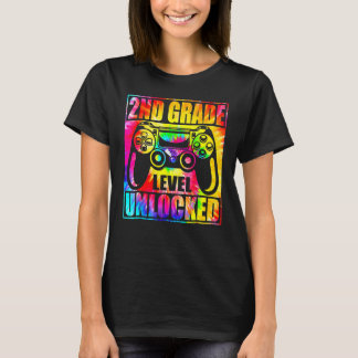 Happy Back To School 2nd Grade Level Unlocked Tie  T-Shirt