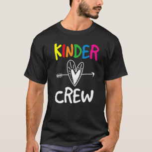Happy Back To School Kinder Crew  Kindergarten Tea T-Shirt