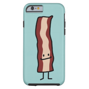 Happy Bacon iPhone 6 case blue
