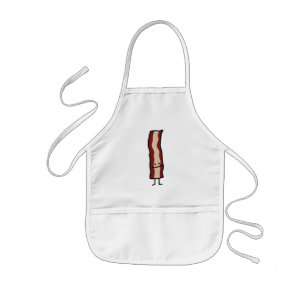 Happy Bacon Smirk Classic Design Kids Apron