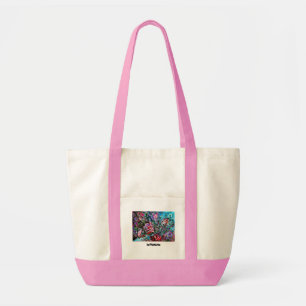 HAPPY  Bag with semi-abstract roses