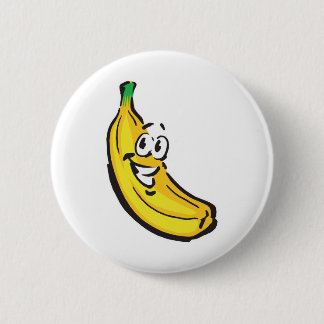 happy banana 2 inch round button