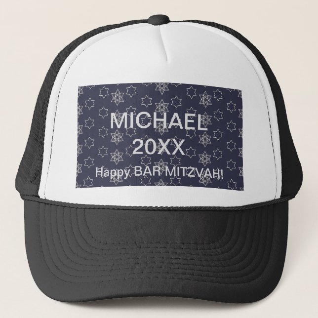 Happy Bar Mitzvah! Trucker Hat (Front)