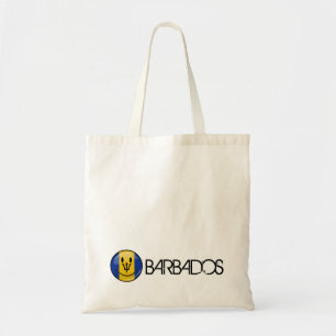 Happy Barbados Flag Tote Bag