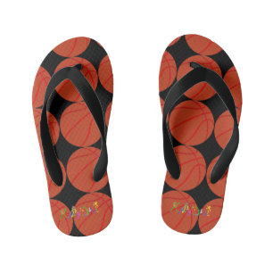 Happy Basketball by The Happy Juul Company Kid's Flip Flops