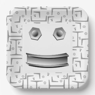 Happy Beam Face Paper Plate