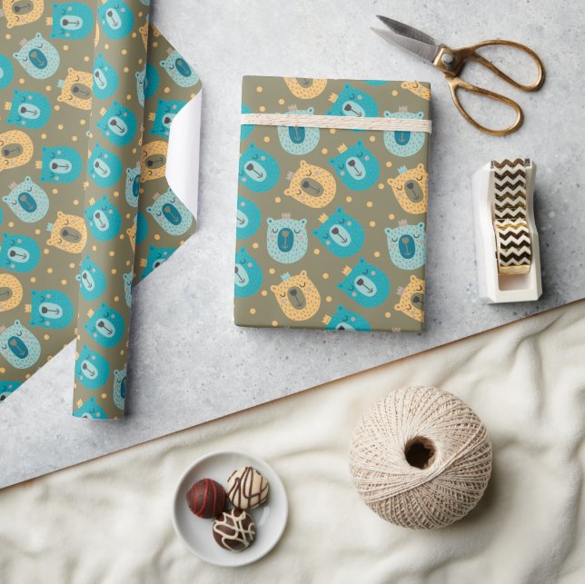 Happy Bear Kings Wrapping Paper (Crafts)