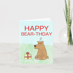 Happy Bear-thday Card