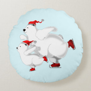 Happy Bears Round Pillow