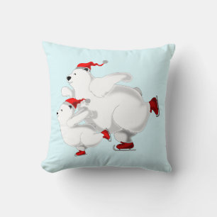 Happy Bears Throw Pillow