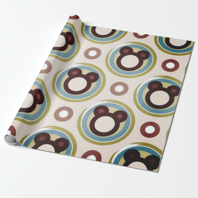 happy bears wrapping paper (Unrolled)