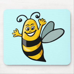 Happy Bee - Customized Mouse Pad