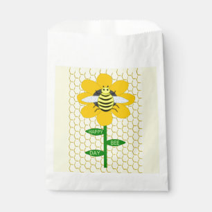 Happy Bee Day Birthday Bumblebee Favour Bag