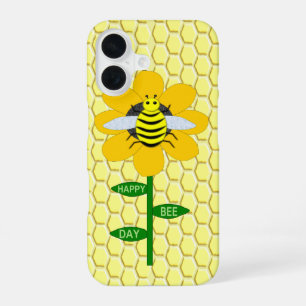 Happy Bee Day Birthday Bumblebee iPhone 16 Case