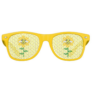 Happy Bee Day Birthday Bumblebee Retro Sunglasses
