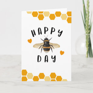 Happy BEE Day Birthday Card