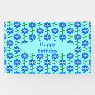 Happy Bee Day Boy Blue Birthday Bumblebee Custom Banner