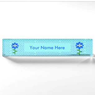 Happy Bee Day Boy Blue Birthday Bumblebee Nameplate