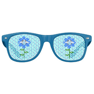 Happy Bee Day Boy Blue Birthday Bumblebee Retro Sunglasses