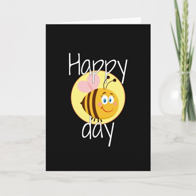 Happy bee day card (Front)