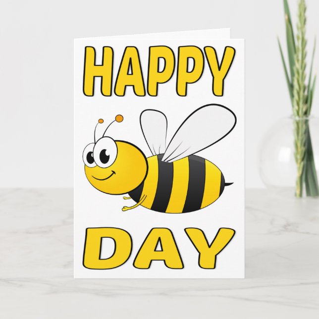 Happy Bee Day Card (Front)