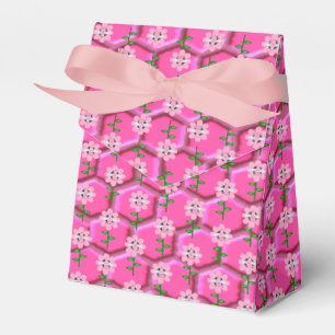 Happy Bee Day Girl Pink Birthday Bumblebee Favor Box