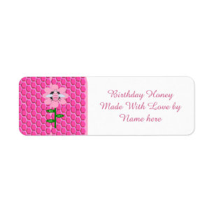 Happy Bee Day Girl Pink Birthday Bumblebee Food