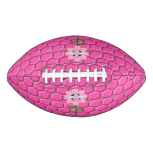 Happy Bee Day Girl Pink Birthday Bumblebee Football