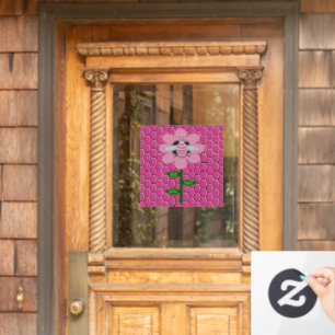 Happy Bee Day Girl Pink Birthday Bumblebee Window Cling