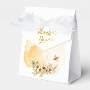 Happy Bee-day Watercolor Birthday Party Gift and Favor Box