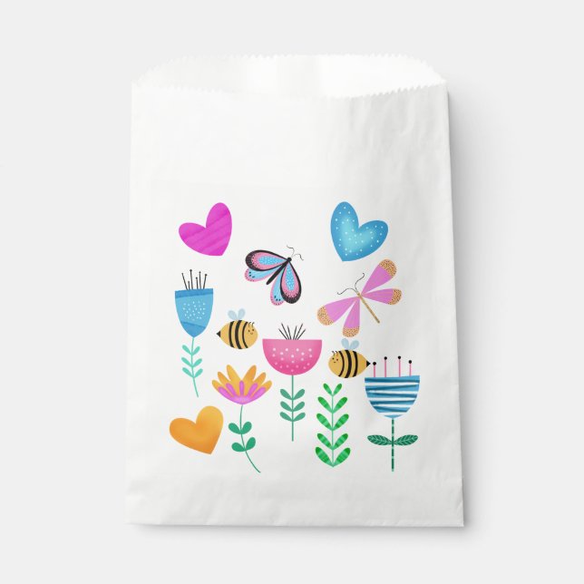 Happy Bee Garden Favour Bag (Front)