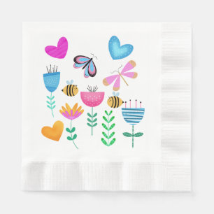 Happy Bee Garden Napkin
