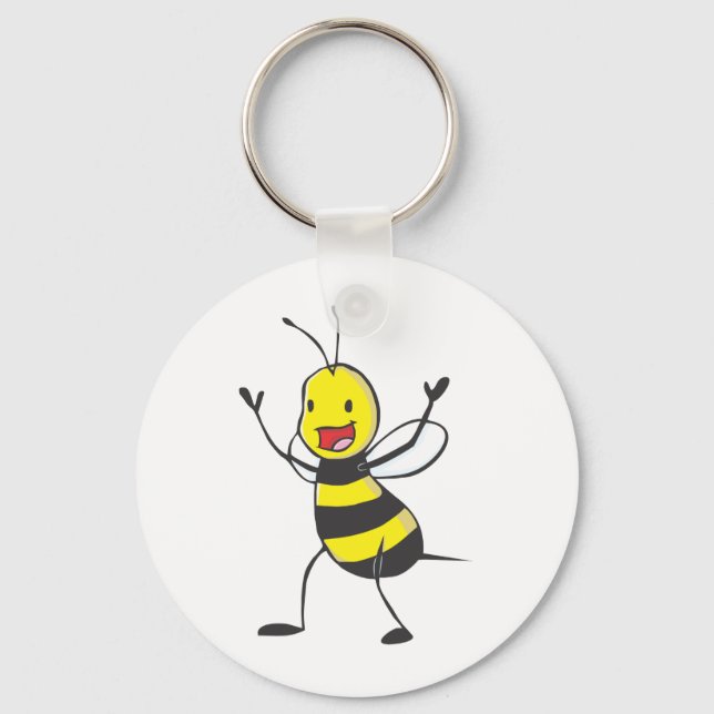 Happy Bee Keychain (Front)
