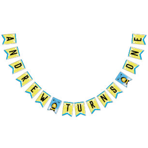 Happy Bee Theme Anniversaire Drapeaux de Bunting