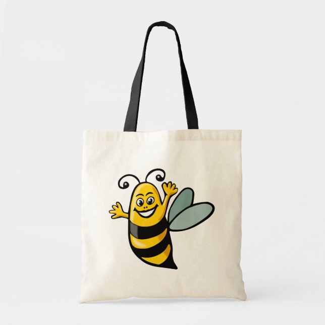 Happy Bee Tote Bag (Front)